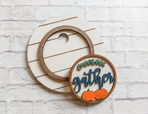 Fall and Halloween Interchangeable sign - Home Decor