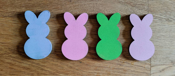 BUNNY SHAPE Unfinished 1/4" Wood - 5 inch Wooden Blanks- Wooden Shapes - laser cut shape - Easter crafts - Easter Kids Crafts