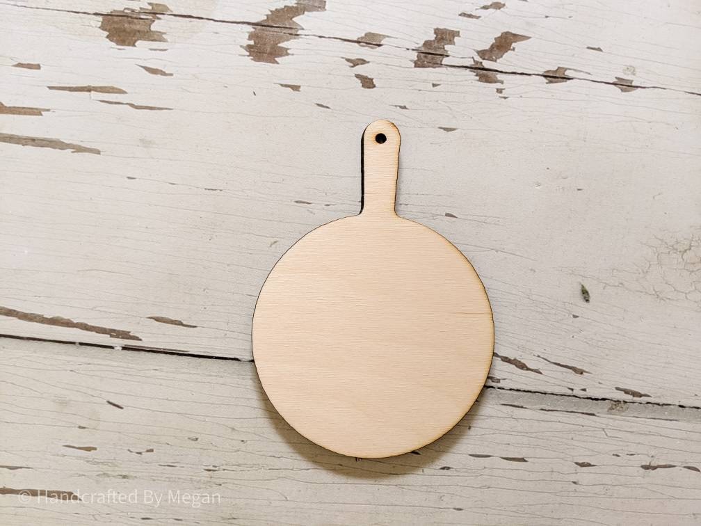 CUTTING BOARD SHAPE - Round - Unfinished 1/4" Wood - 6 inch - Wooden Blanks- Wooden Shapes - laser cut shape