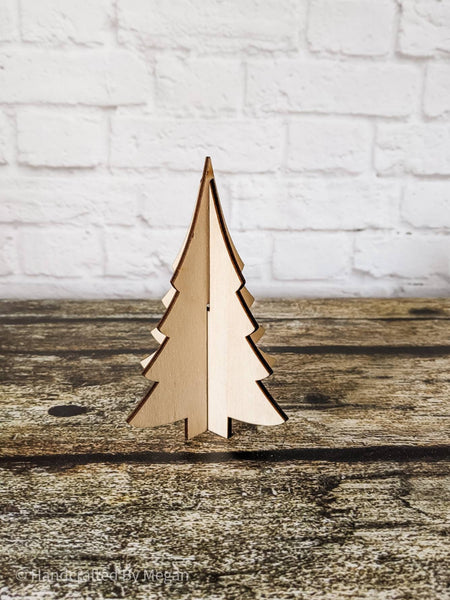 SELF STANDING TREE cutout - Laser cut - Unfinished wood
