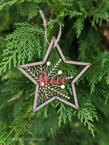 Snowflake Ornaments - Set of 3 - Christmas Decor