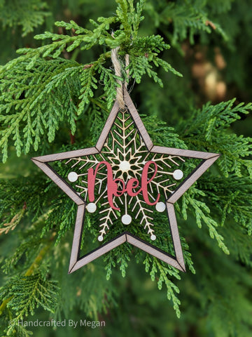 Snowflake Ornaments - Set of 3 - Christmas Decor