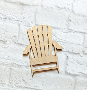 Beach Chair Cut Out - Various Sizes - Summer Blanks - Wooden Blanks- Wooden Shapes - laser cut shape