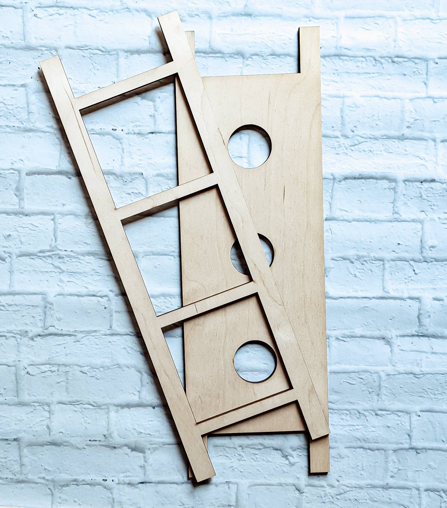 Interchangeable Ladder - Ladder Blank - Ladder for Inserts - Leaning Ladder - Wood Ladder Decoration- DIY Ladder - Ladder Decoration