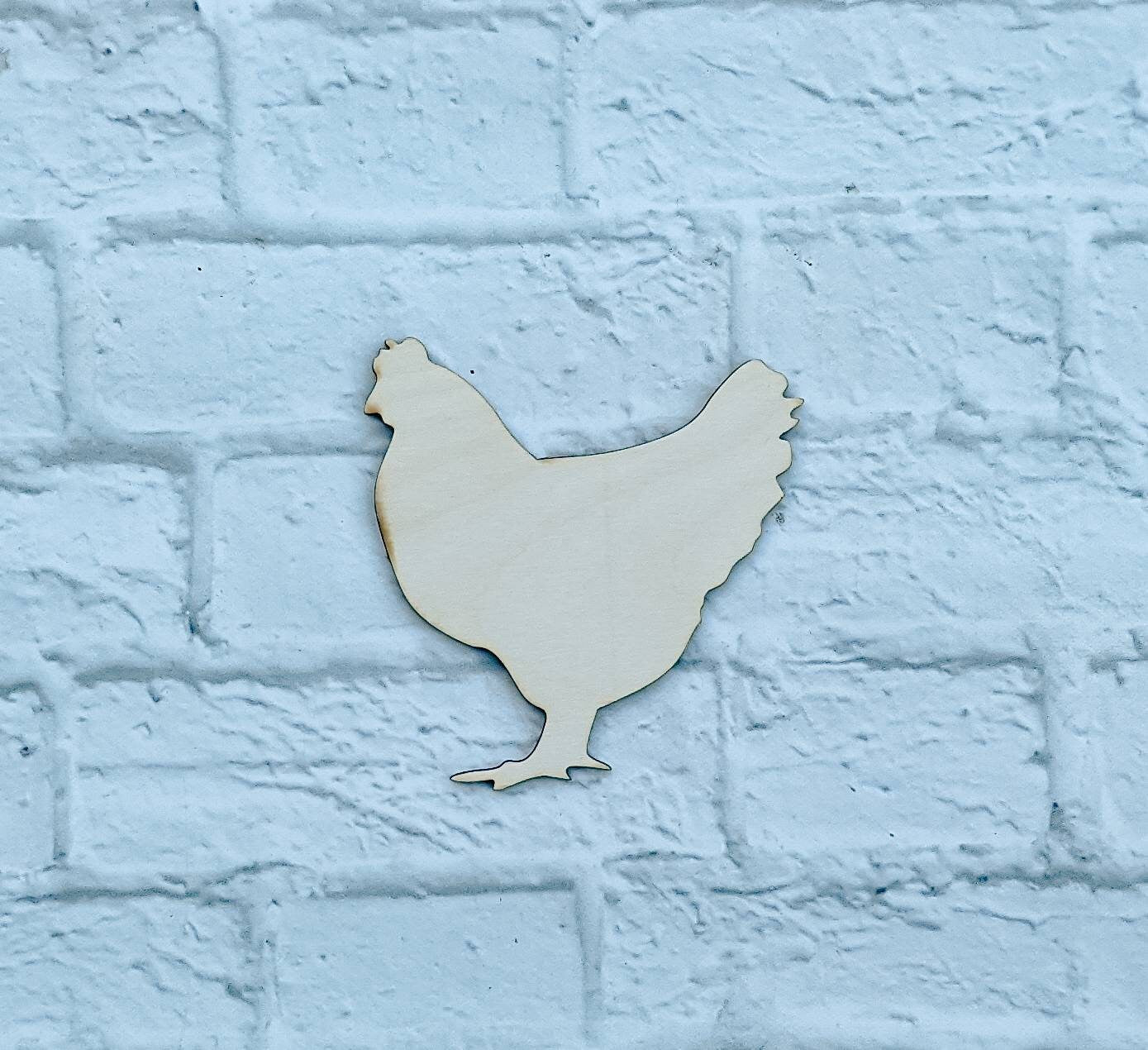 Chicken Cut Out - Various Sizes - Farmhouse Blanks - Wooden Blanks- Wooden Shapes - laser cut shape